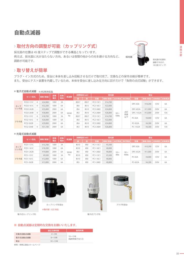 光電式自動点滅器 PC1-13C1 2個セット 自動点滅器[電子]EEスイッチ